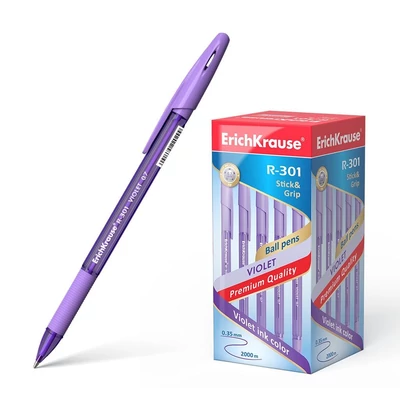 EK-44592 Golyóstoll Lila R-301 Violet Stick&amp;Grip