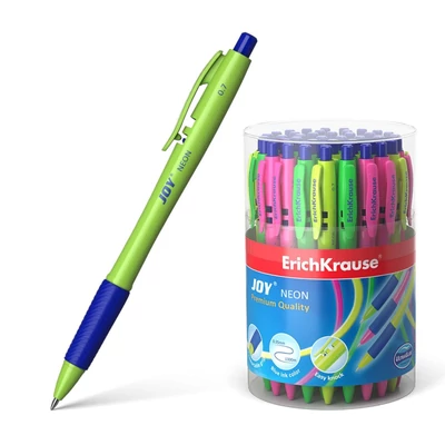 EK-46524 Golyóstoll Kék JOY Neon Matic&amp;Grip