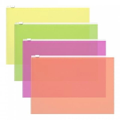 EK-47070 Irattartó tasak cipzáras A/4 Fizzy Neon vegyes szín