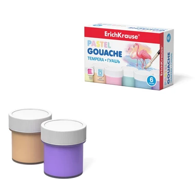 EK-50540 Tempera 6*20ml Pastel
