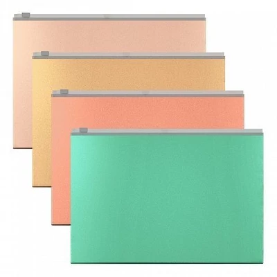 EK-55005 Irattartó tasak cipzáras A/4 Matt Powder vegyes szín