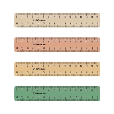 EK-55452 Vonalzó szett 15cm Powder 4db