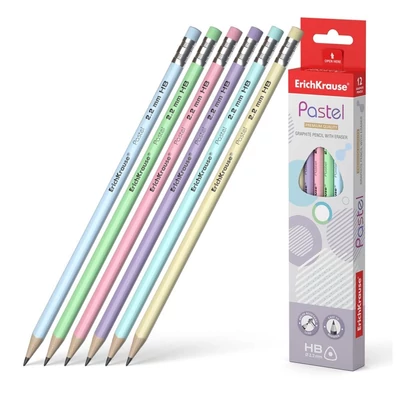 EK-56006 Grafit ceruza HB háromszög alakú 12db-os Pastel