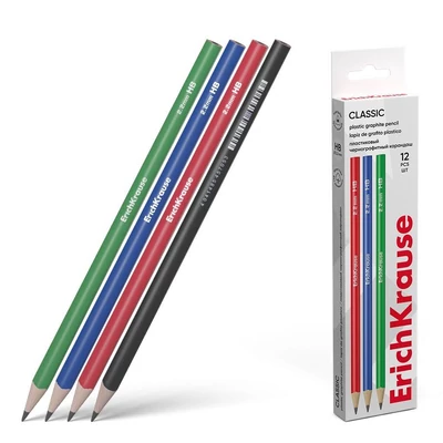 EK-60698 Grafit ceruza HB háromszög alakú 12db-os Classic