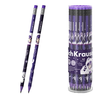 EK-60709 Grafit ceruza HB háromszög alakú 42db-os Space Anime
