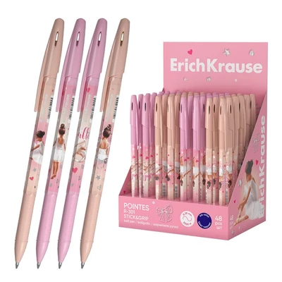 EK-61270 Golyóstoll Kék R-301 Stick&amp;Grip Pointes
