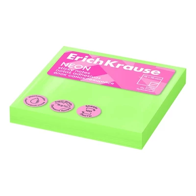 EK-61659 Jegyzettömb Neon 100lap 75*75mm zöld