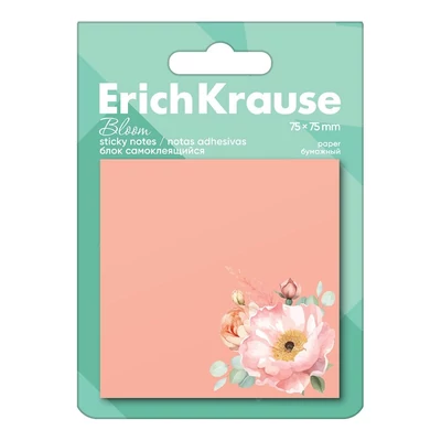 EK-61661 Jegyzettömb Pastel Bloom 50lap 75*75 mm Barack