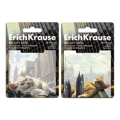 EK-63183 Jegyzettömb Big City Cats 50lap 75*75mm