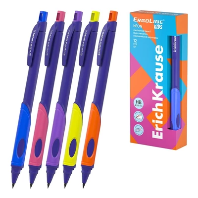 EK-63332 Mechanikus ceruza HB 2mm Ergoline Kids NEON