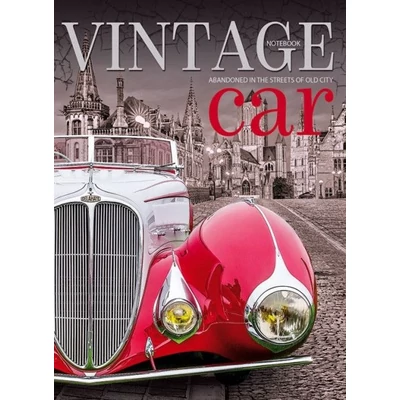 FC-17109-11s Notesz sima 145*197mm 80lap Vintage Car