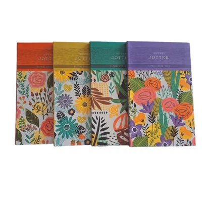 FC-18306-09v Notesz vonalas 125*200mm 80lap Lucky jotter Floral