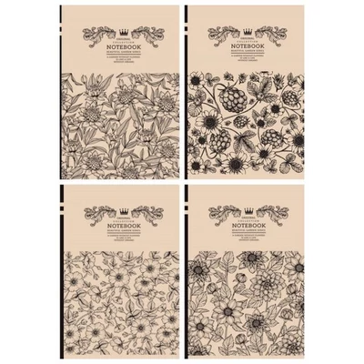FC-18378-81 Notesz vegyes oldalak 143*215mm 96lap Kraft virágos