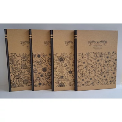 FC-18378-81k Notesz kockás 215*285mm 80lap Kraft virágos