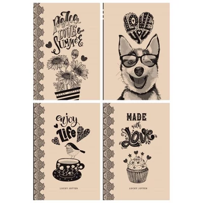 FC-18414-17 Notesz vegyes oldalak 113*165mm 96lap Kraft Love