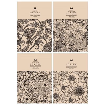 FC-18462-65s Notesz sima 113*165mm 80lap Jotter Beautiful garden series