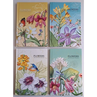 FC-19487-90k Notesz kockás 143*210mm 80lap Virágos