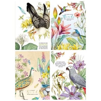 FC-19499-502 Notesz kockás 165*238mm 80lap Birds