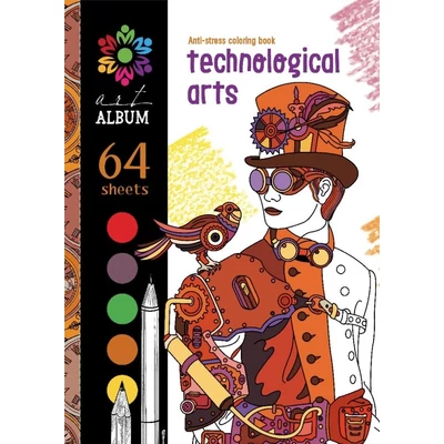 FC-21349 Antistress kifestőkönyv A/5 Technological arts