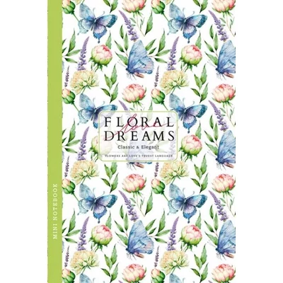 FC-23252v Notesz vonalas 105*165mm 48lap Floral dreams kék pillangók