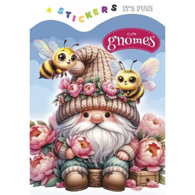 FC-24270 Kifestő matricával 135*200mm 8lap Cute gnomes