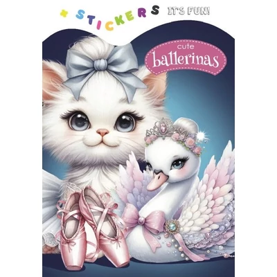 FC-24271 Kifestő matricával 135*200mm 8lap Cute ballerinas