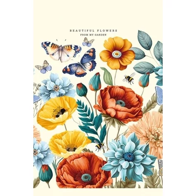 FC-8303-23256v Notesz vonalas 105*165mm 64lap Színes virágok