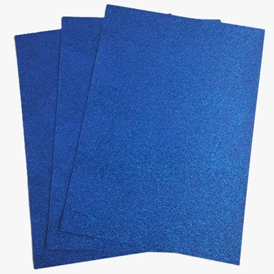 FC-GL250-022 Kreatív Glitteres színes papír A4 3db Kék