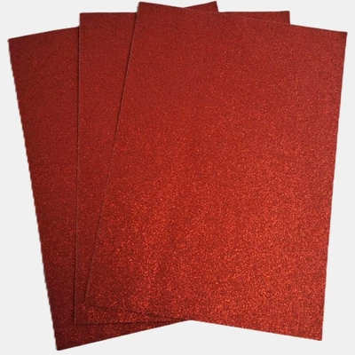 FC-GL250-035 Kreatív Glitteres színes papír A4 3db Piros