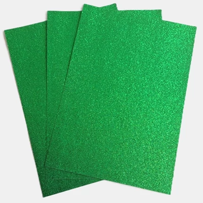 FC-GL250-040 Kreatív Glitteres színes papír A4 3db Zöld