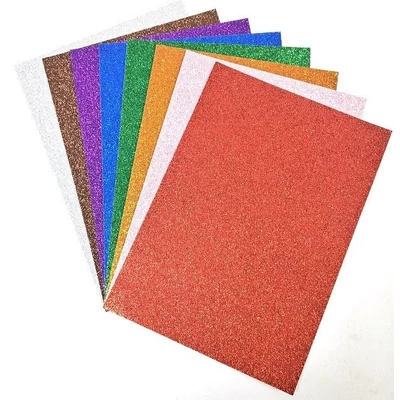 FC-GL250-8 Kreatív Glitteres színes papír A4 8db MIX