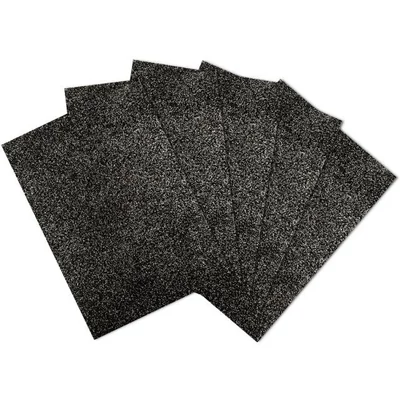 FC-GLEVA1ADH-015 Dekorgumi A4 Glitteres, öntapadó 5db Fekete