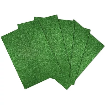 FC-GLEVA1ADH-040 Dekorgumi A4 Glitteres, öntapadó 5db Zöld