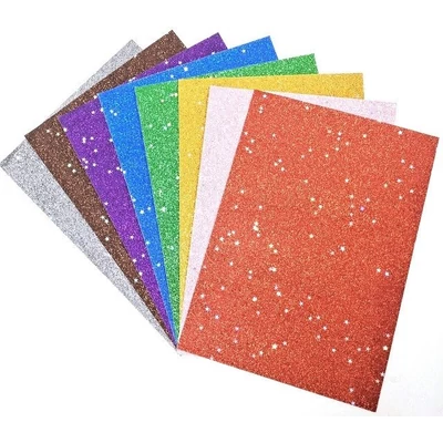 FC-GLP250S-8 Kreatív Glitteres, csillagos színes papír A4 8db MIX