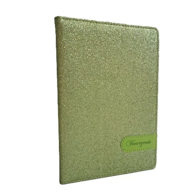 FC-N9019 Notesz PVC kockás A/5 80lap Zöld glitteres