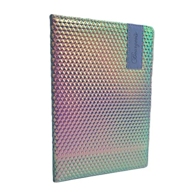 FC-N9086 Notesz PVC vonalas A/5 80lap Fényes irizáló hexagonok