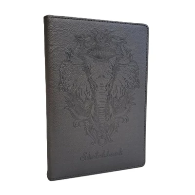 FC-N9304 Vázlatfüzet PVC A/5 64lap Szürke Elefánt