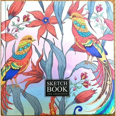FC-N9461 Vázlatfüzet 200*200mm 24lap Színes madarak