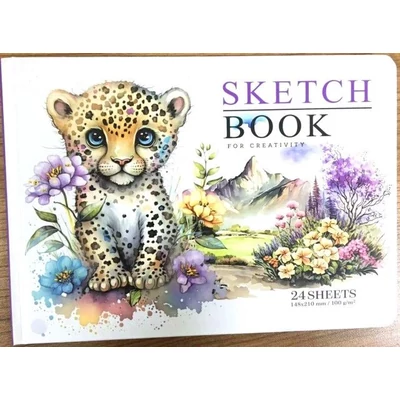 FC-N9576 Vázlatfüzet A/5 24lap Leopárd