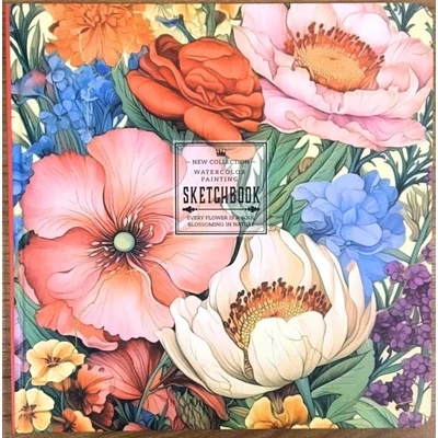 FC-N9583 Vázlatfüzet 200*200mm 24lap Virágos