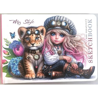 FC-N9841 Vázlatfüzet B/6 48lap Chic girl