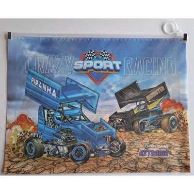 FC-P0112 Irattartó tasak cipzáras A4+ Crazy sport racing