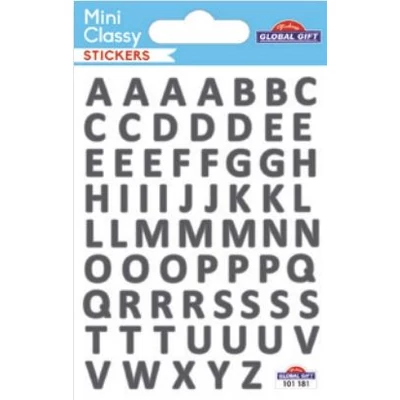 GG-101181 MiniClassy Matrica - Holo Betűk 7,5*10cm