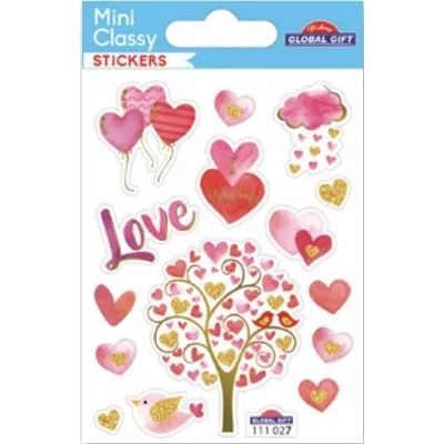 GG-111027 MiniClassy Matrica - I Love You 7,5*10cm
