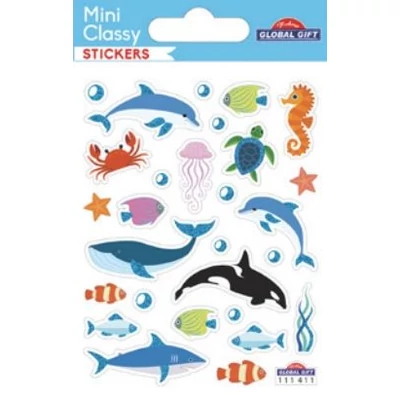 GG-111411 MiniClassy Matrica - Tengeri állatok 7,5*10cm