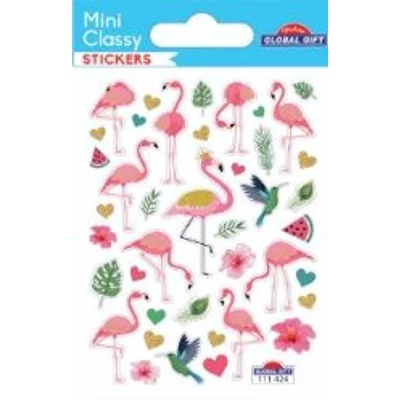 GG-111424 MiniClassy Matrica - Flamingós 7,5*10cm