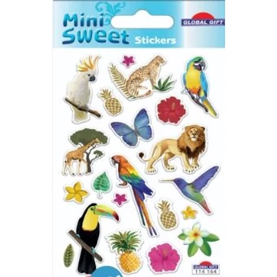 GG-114164 MiniSweet Matrica - Glitter Vadállatok