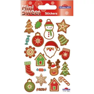 GG-114556 Christmas MiniSweet Matrica - Karácsonyi motívumok 8*12cm