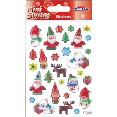 GG-115501 Christmas MiniSweet Matrica - Karácsonyi motívumok 8*12cm