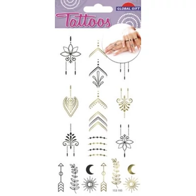 GG-153193 Tattoos Tetováló matrica - Ujjtetoválás 9*17cm